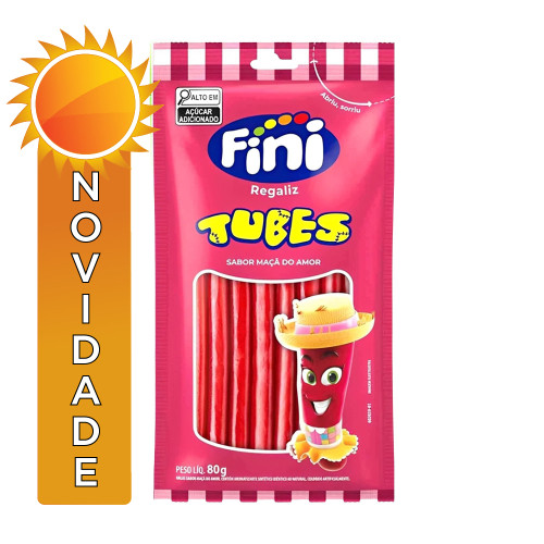 TUBES FINI 80GR MAÇÃ DO AMOR - CX COM 12 UN