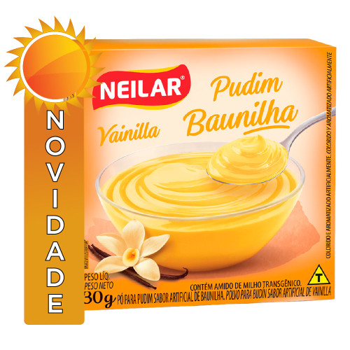 PUDIM NEILAR 30GR BAUNILHA - CX COM 48 UN