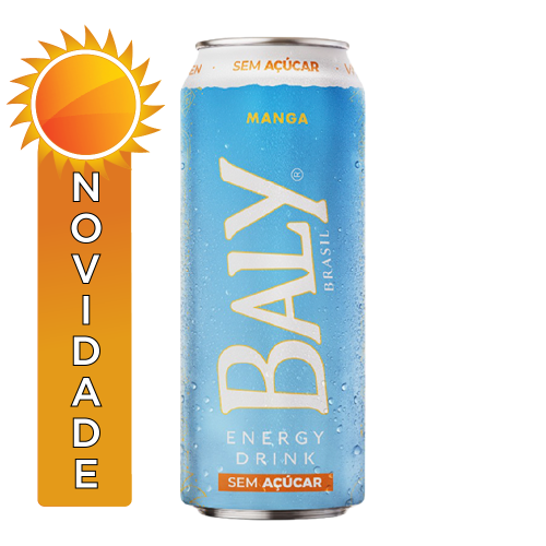 ENERGÉTICO BALY SEM AÇÚCAR 473ML MANGA - FD COM 6 UN
