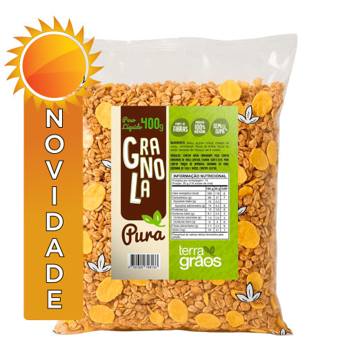 GRANOLA PURA TERRA GRÃOS 400GR TRADICIONAL - CX COM 24 UN