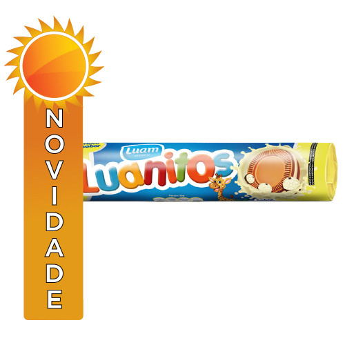 BISCOITO RECHEADO LUANITOS 110GR BEIJINHO - CX COM 30 UN