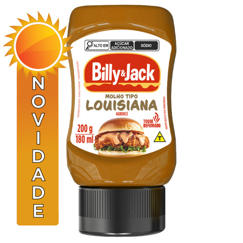 MOLHO BILLY & JACK  LOUISIANA KISABOR 200GR - CX COM 12 UN
