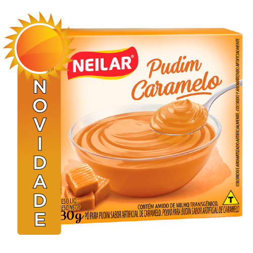 PUDIM NEILAR 30GR CARAMELO - CX COM 48 UN