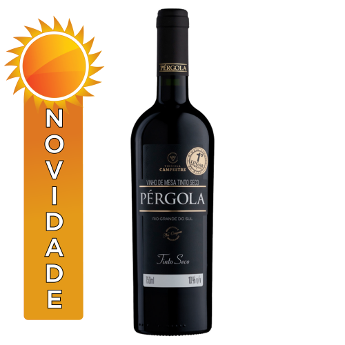 VINHO TINTO SECO PÉRGOLA 750 ML - CX COM 12 UN