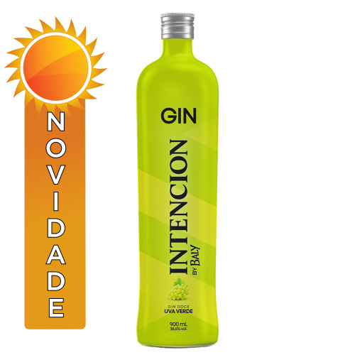 GIN INTENCION 900ML UVA VERDE - FD COM 6 UN