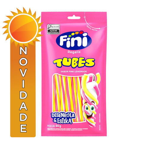 TUBES FINI 80GR DESENROLA & ESTIKA PINK LEMONADE - CX COM 12 UN