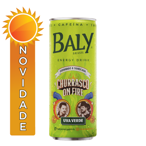 ENERGÉTICO BALY LATA 250ML UVA VERDE - FD COM 6 UN