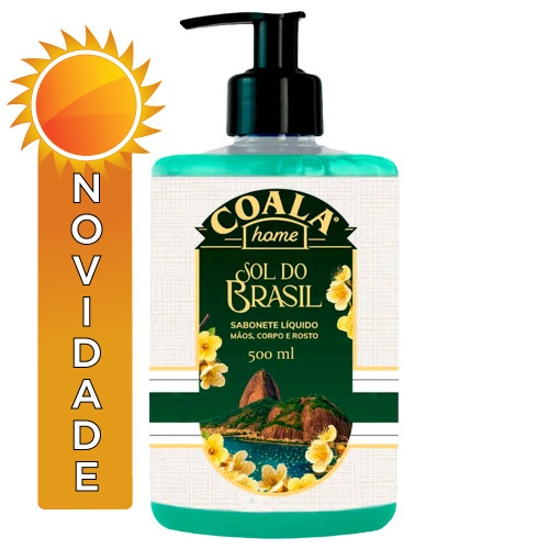 SABONETE LÍQUIDO HOME COALA 500ML SOL DO BRASIL - CX COM 6 UN