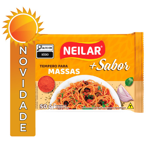TEMPERO NEILAR MAIS SABOR 50GR MASSAS - CX COM 36 UN