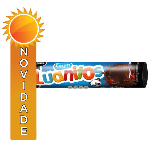 BISCOITO RECHEADO LUANITOS 110GR FLORESTA NEGRA - CX COM 30 UN