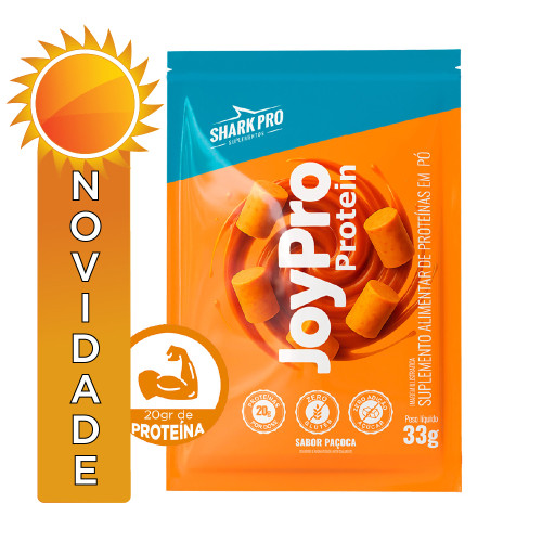WHEY PROTEIN JOYPRO SHARK PRO SACHÊ 33GR PAÇOCA - DP COM 10 UN