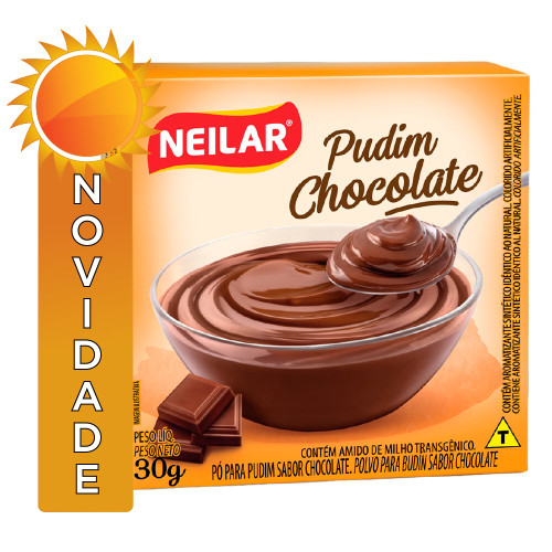 PUDIM NEILAR 30GR CHOCOLATE - CX COM 48 UN