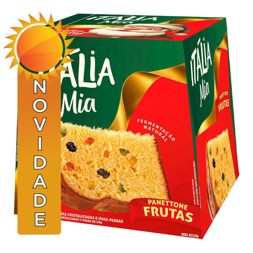PANETTONE ITÁLIA MIA 400GR FRUTAS - UNIDADE