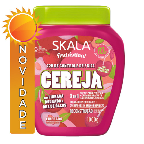 CREME SKALA POTE 1 KILO CEREJA - CX COM 6 UN