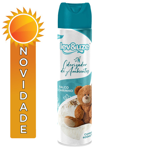 ODORIZANTE DE AMBIENTE LEV&UZE 400ML TALCO CARINHO - CX COM 6 UN