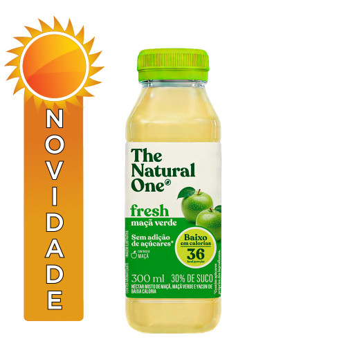 SUCO FRESH NÉCTAR NATURAL ONE 300ML MAÇÃ VERDE - FD COM 12 UN