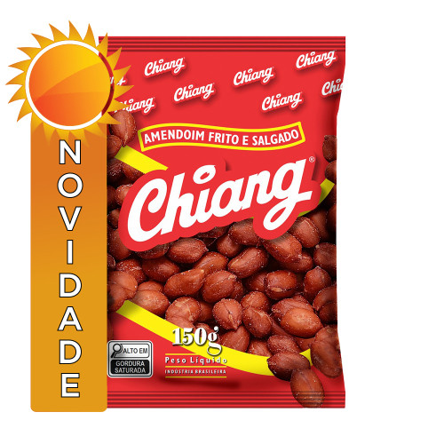 AMENDOIM CHIANG 150GR FRITO E SALGADO - CX COM 12 PC
