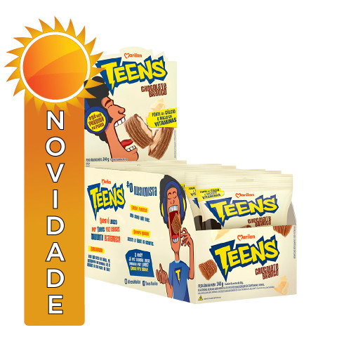 TEENS SNACK MARILAN 30GR CHOCOLATE BRANCO - DP COM 8 PC
