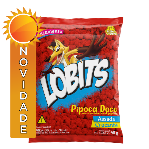 PIPOCA DOCE LOBITS 40GR - CX COM 51 UN