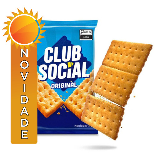 BISCOITO CLUB SOCIAL 144GR ORIGINAL - CX COM 44 UN