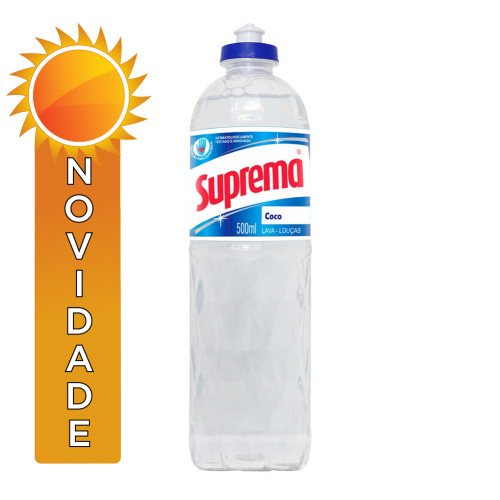 LAVA-LOUÇAS LÍQUIDO SUPREMA 500ML COCO - CX COM 24 UN