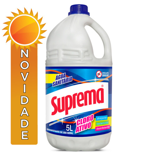 ÁGUA SANITÁRIA SUPREMA 5 LITROS - CX COM 3 UN