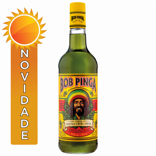 CACHAÇA BOB PINGA 975ML - CX COM 6 UN