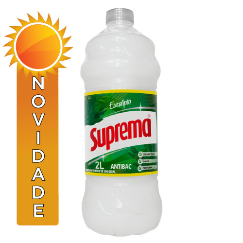 DESINFETANTE SUPREMA 2 LITROS EUCALIPTO - CX COM 6 UN
