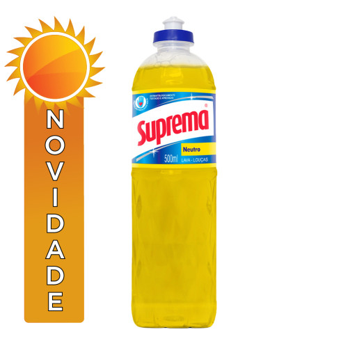 LAVA-LOUÇAS LÍQUIDO SUPREMA 500ML NEUTRO - CX COM 24 UN