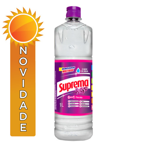 REMOVEDOR SUPREMA 1 LITRO FLORATA - CX COM 12 UN