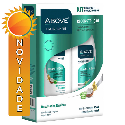 KIT ABOVE SHAMPOO 325ML/CONDICIONADOR 200ML RECONSTRUÇÃO - UNIDADE