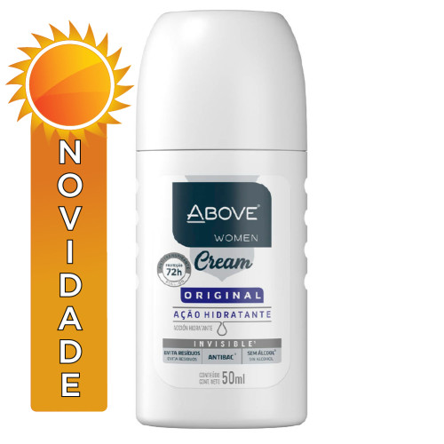 DESODORANTE ROLL-ON ABOVE 72H 50ML CREAM ORIGINAL - CX COM 12 UN
