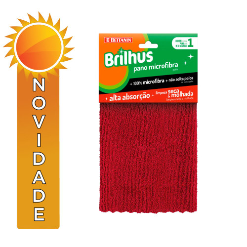 PANO MICROFIBRA BRILHUS BETTANIN MARROM - UNIDADE