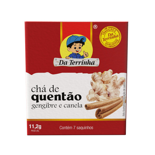 CHÁ DA TERRINHA 11,2GR QUENTÃO GENGIBRE E CANELA - FD COM 10 UN