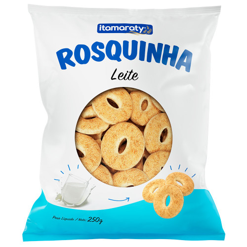 ROSQUINHA ITAMARATY 250GR LEITE - CX COM 12 UN