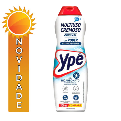 SAPONÁCEO YPÊ MULTIUSO CREMOSO ORIGINAL 300ML - CX COM 24 UN