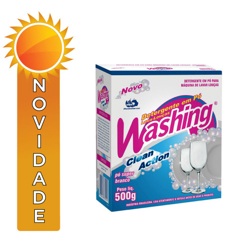 LAVA LOUÇA EM PÓ PARA MÁQUINAS ARES WASHING 500GR - CX COM 12 UN
