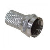CONECTOR TV C/ ROSCA FIO COAXIAL - CARTELA COM 10 UN