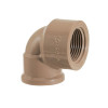COTOVELO MARROM LISO E ROSCA KRONA 3/4X1/2 - CARTELA COM 10 UN