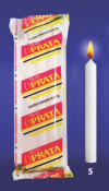 VELA PRATA 21GR COM 08 NÚMERO 05 - CX COM 24 PC