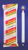 VELA PRATA 23GR COM 08 NÚMERO 06 - CX COM 24 PC