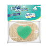 ESPONJA P/ BANHO VEGETAL SAMPA CLEAN - CARTELA COM 12 UN