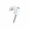 GRAMPO P/ FIXAR FIO COAXIAL C/15 BRANCO - CX COM 50 UN