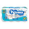 PAPEL HIGIÊNICO PALOMA C/8 ROLOS 30 METROS FOLHA SIMPLES NEUTRO - FD COM 8 PC