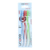 ESCOVA DENTAL ADULTA UNOCO C/ 3 UNIDADES CERDAS MÉDIAS SMILE - PC COM 12 UN