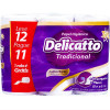 PAPEL HIGIÊNICO DELICATTO TRADICIONAL 12X20MT FOLHA DUPLA - FD COM 6 PC