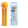 ESCOVA DENTAL ADULTA UNOCO C/ 3 UNIDADES CERDAS MÉDIAS SMILE - PC COM 12 UN