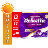 PAPEL HIGIÊNICO DELICATTO TRADICIONAL 12X20MT FOLHA DUPLA - FD COM 6 PC