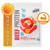 WHEY BEEF PROTEIN SHARK PRO SACHÊ 35GR MORANGO COM MARACUJÁ - DP COM 10 UN