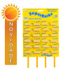 APARELHO DE BARBEAR SUPERBARBA BLISTER AMARELO - CARTELA COM 24 UN